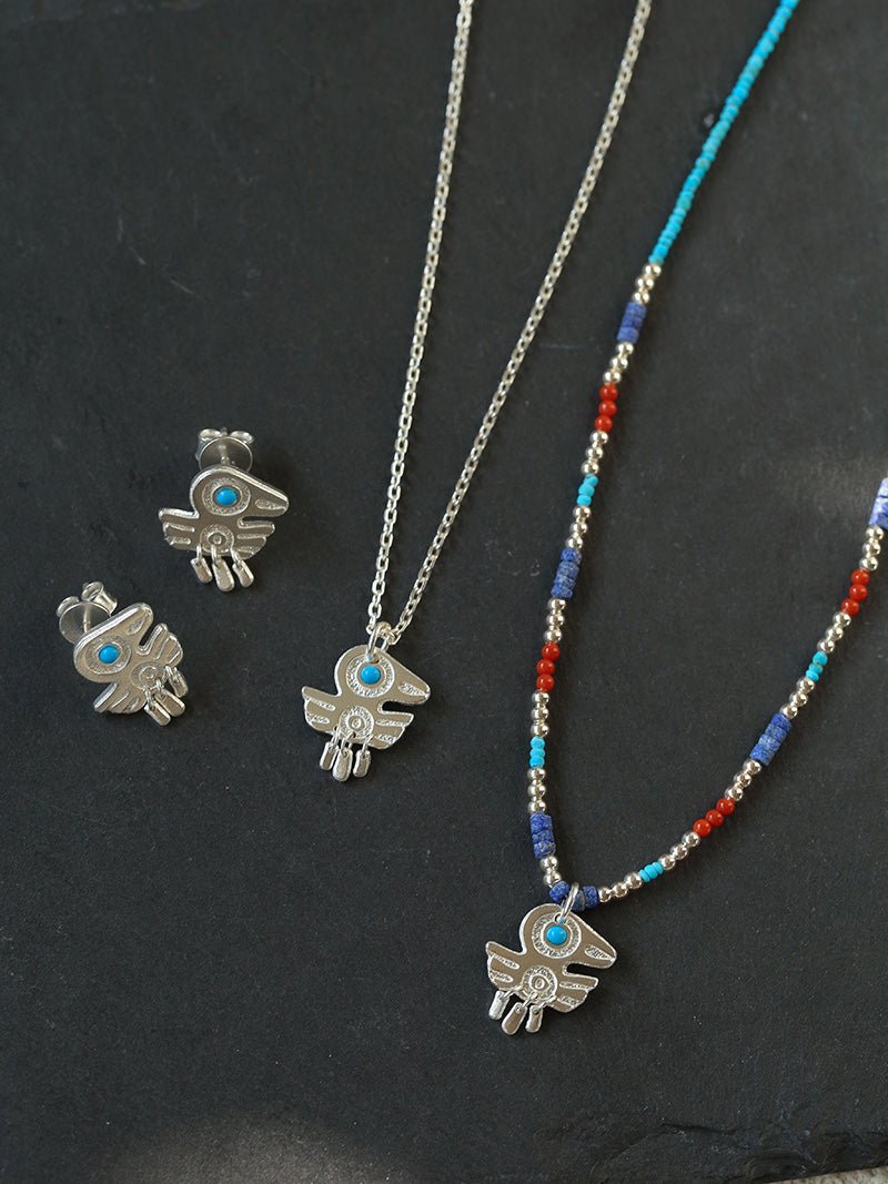 Turquoise Bird Necklace - floysun