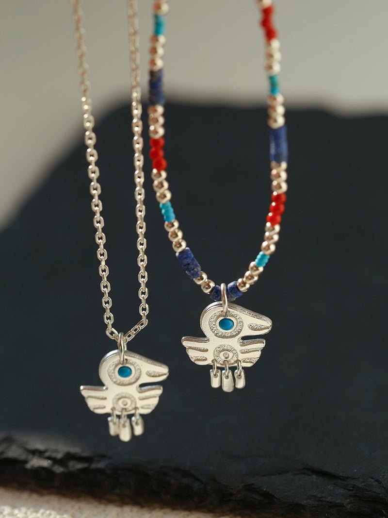 Turquoise Bird Necklace - floysun