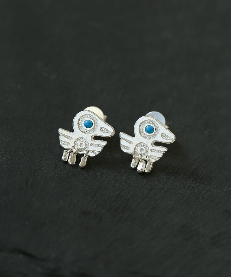 Turquoise Bird Stud Earrings - floysun