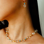 Turquoise Glass Lantern Drop Earrings - floysun