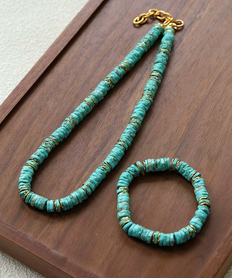 Turquoise Spaceship Beaded Bracelet - floysun