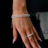 Twilight Whisper Double Pearl Bracelet - floysun