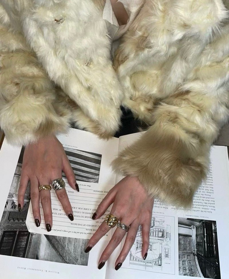 Twisted Braided Statement Ring - Wide - floysun