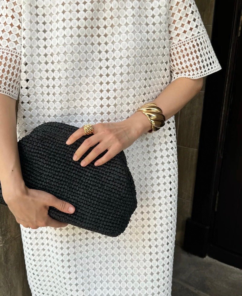 Twisted Braided Statement Ring - Wide - floysun