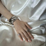 Twisted Braided Statement Ring - Wide - floysun