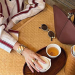 Twisted Braided Statement Ring - Wide - floysun