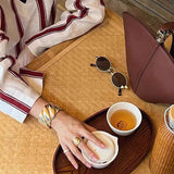 Twisted Braided Statement Ring - Wide - floysun