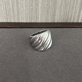 Twisted Braided Statement Ring - Wide - floysun