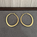 Twisted Oval 925 Silver Hoop Earrings - floysun