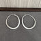 Twisted Oval 925 Silver Hoop Earrings - floysun