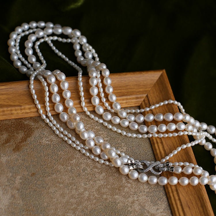 Two - layer Large and Small Pearl Long Necklaces - floysun