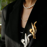 Two - layer Large and Small Pearl Long Necklaces - floysun