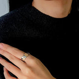 Two - Tone Sunflower Ring – 925 Sterling Silver - floysun