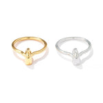 Unique U‑Shape Horseshoe Knot Ring - floysun