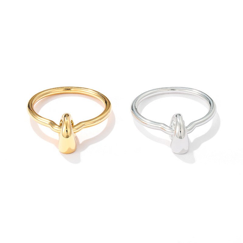 Unique U‑Shape Horseshoe Knot Ring - floysun