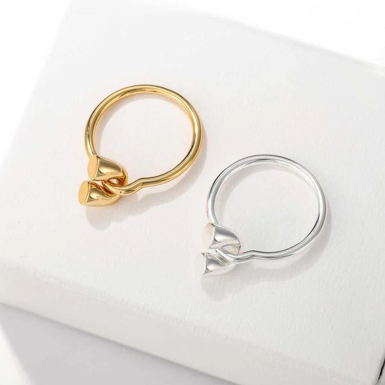 Unique U‑Shape Horseshoe Knot Ring - floysun