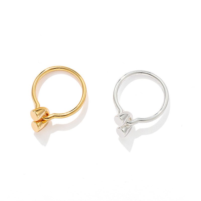 Unique U‑Shape Horseshoe Knot Ring - floysun