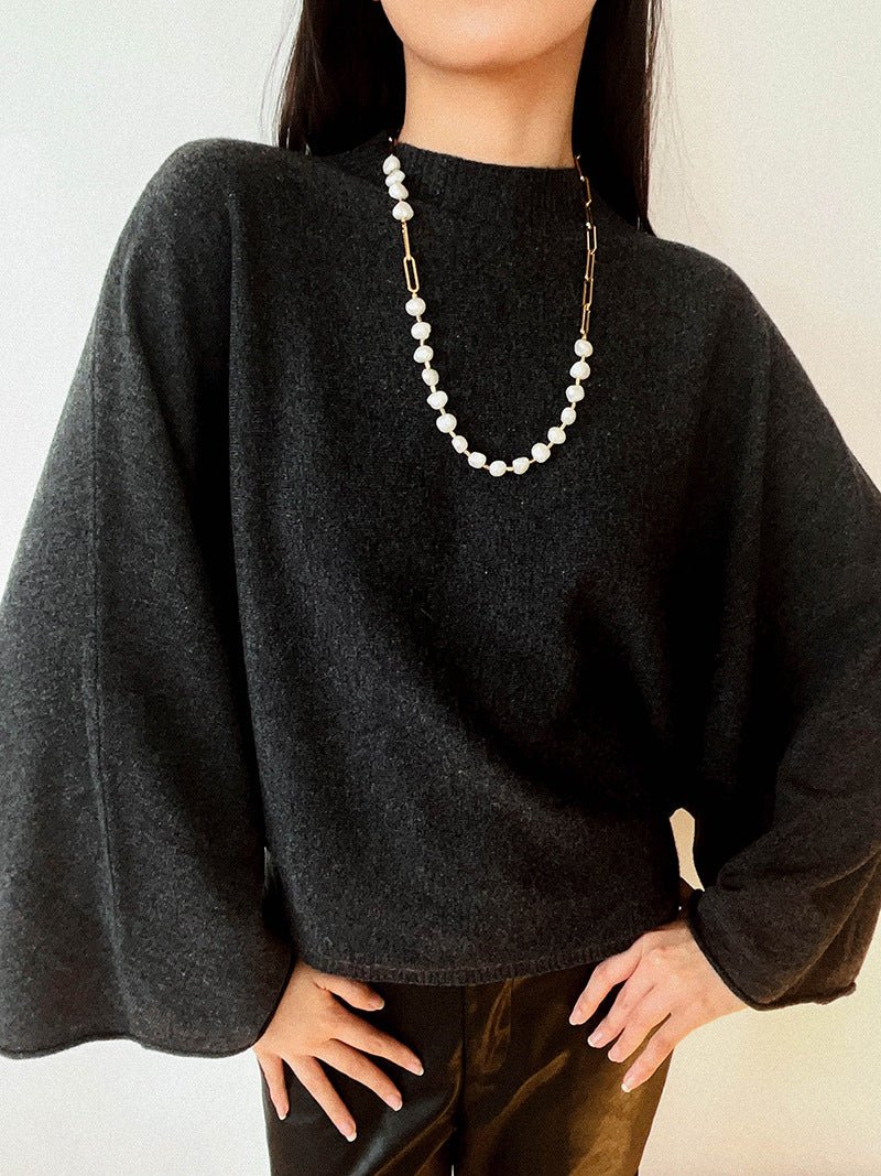 Unisex Chunky Chain & Pearl Necklace - floysun