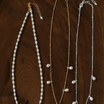 Versatile Layerable Rice Freshwater Pearl Necklace - floysun