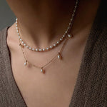 Versatile Layerable Rice Freshwater Pearl Necklace - floysun