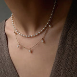 Versatile Layerable Rice Freshwater Pearl Necklace - floysun