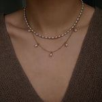 Versatile Layerable Rice Freshwater Pearl Necklace - floysun