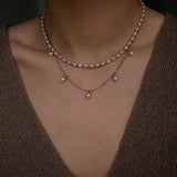 Versatile Layerable Rice Freshwater Pearl Necklace - floysun