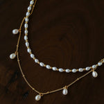 Versatile Layerable Rice Freshwater Pearl Necklace - floysun