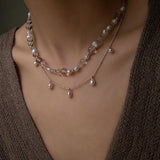Versatile Layerable Rice Freshwater Pearl Necklace - floysun