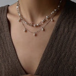 Versatile Layerable Rice Freshwater Pearl Necklace - floysun