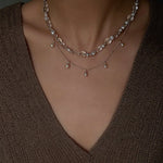 Versatile Layerable Rice Freshwater Pearl Necklace - floysun