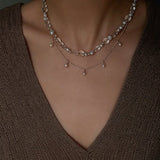 Versatile Layerable Rice Freshwater Pearl Necklace - floysun