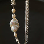 Versatile Natural Baroque Pearl Extension Chain | Luxury DIY Jewelry Accessory - floysun