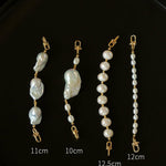 Versatile Natural Baroque Pearl Extension Chain | Luxury DIY Jewelry Accessory - floysun