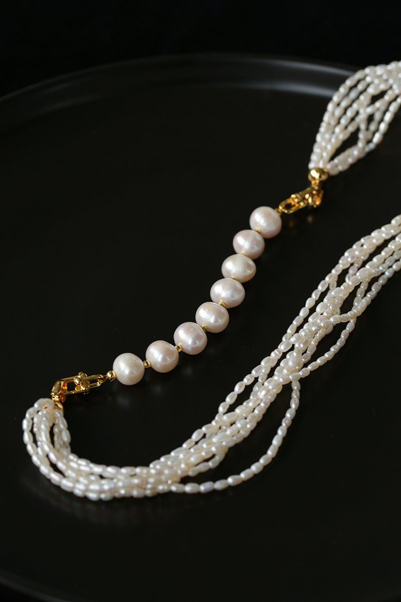 Versatile Natural Baroque Pearl Extension Chain | Luxury DIY Jewelry Accessory - floysun