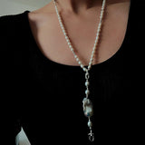 Versatile Natural Baroque Pearl Extension Chain | Luxury DIY Jewelry Accessory - floysun