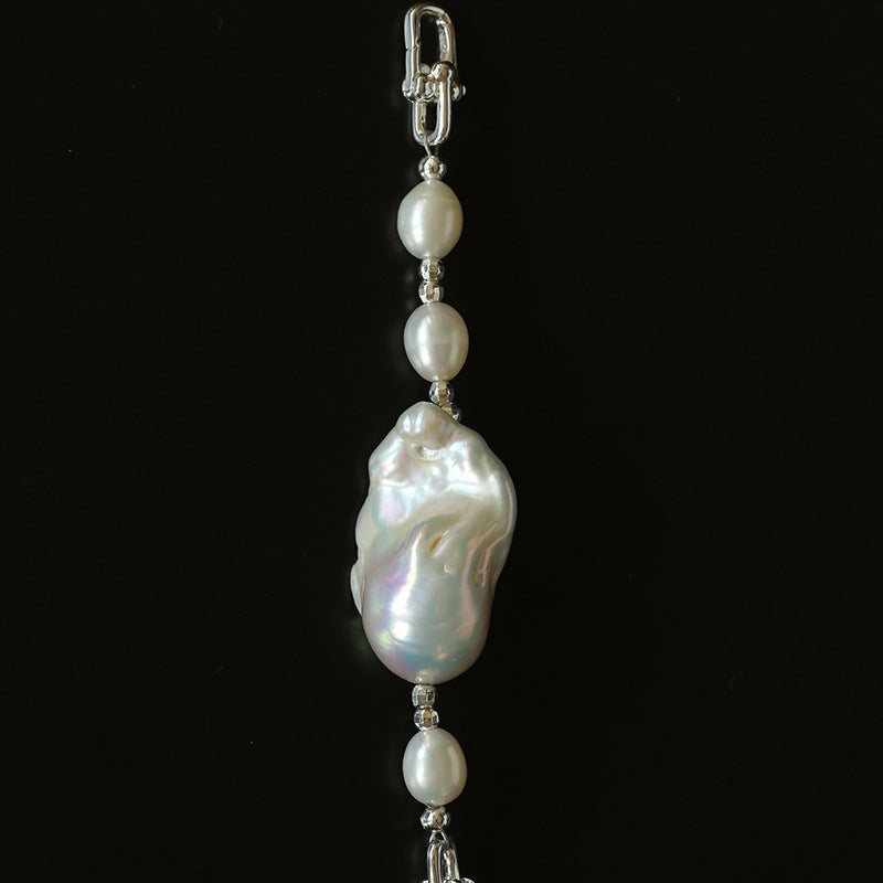 Versatile Natural Baroque Pearl Extension Chain | Luxury DIY Jewelry Accessory - floysun