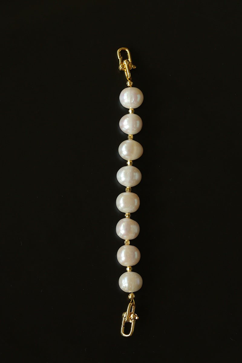 Versatile Natural Baroque Pearl Extension Chain | Luxury DIY Jewelry Accessory - floysun