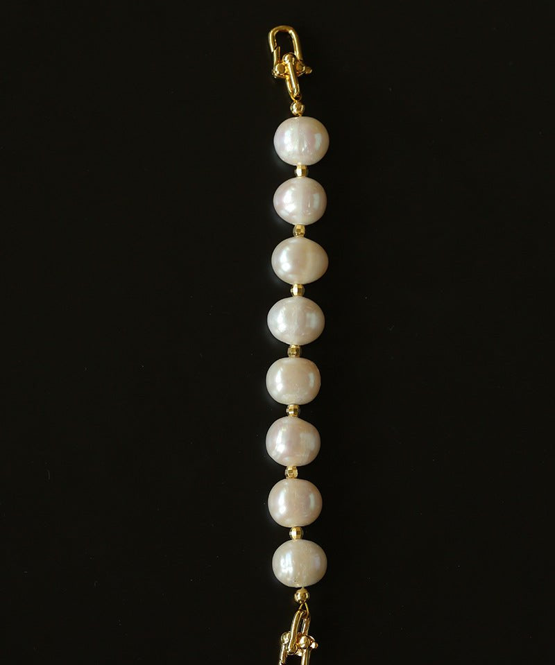 Versatile Natural Baroque Pearl Extension Chain | Luxury DIY Jewelry Accessory - floysun