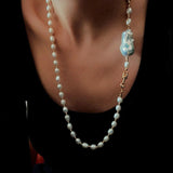 Versatile Natural Baroque Pearl Extension Chain | Luxury DIY Jewelry Accessory - floysun
