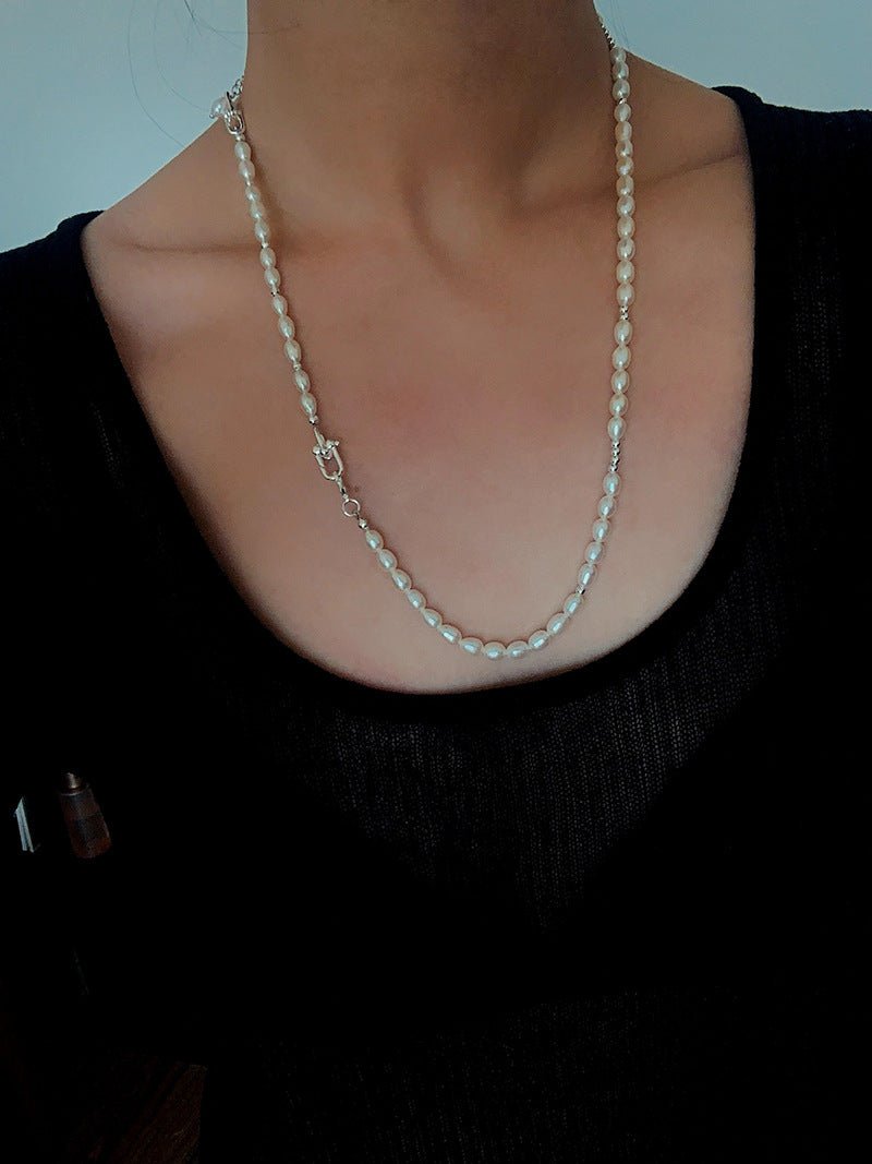 Versatile Natural Baroque Pearl Extension Chain | Luxury DIY Jewelry Accessory - floysun