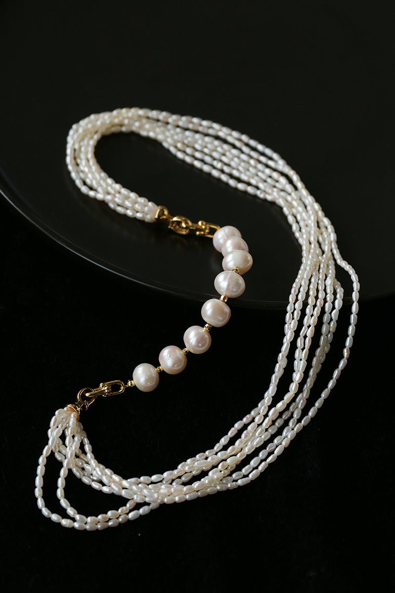 Versatile Natural Baroque Pearl Extension Chain | Luxury DIY Jewelry Accessory - floysun