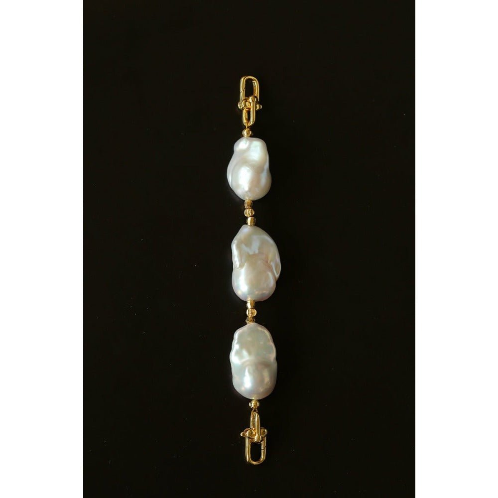 Versatile Natural Baroque Pearl Extension Chain | Luxury DIY Jewelry Accessory - floysun