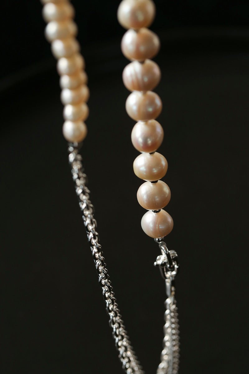 Versatile Natural Baroque Pearl Extension Chain | Luxury DIY Jewelry Accessory - floysun