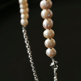 Versatile Natural Baroque Pearl Extension Chain | Luxury DIY Jewelry Accessory - floysun