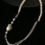 Versatile Natural Baroque Pearl Extension Chain | Luxury DIY Jewelry Accessory - floysun