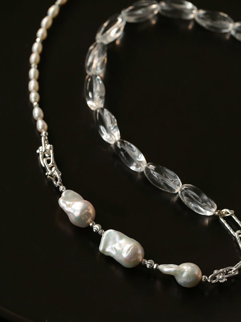 Versatile Natural Baroque Pearl Extension Chain | Luxury DIY Jewelry Accessory - floysun