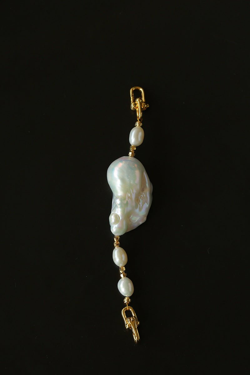 Versatile Natural Baroque Pearl Extension Chain | Luxury DIY Jewelry Accessory - floysun