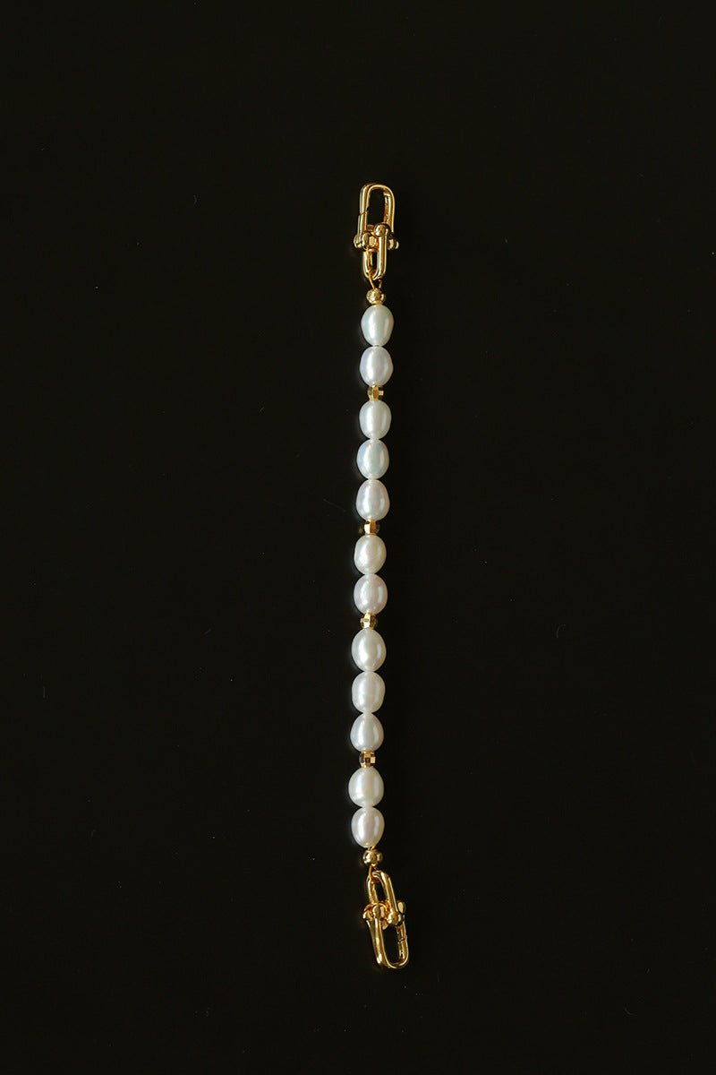 Versatile Natural Baroque Pearl Extension Chain | Luxury DIY Jewelry Accessory - floysun