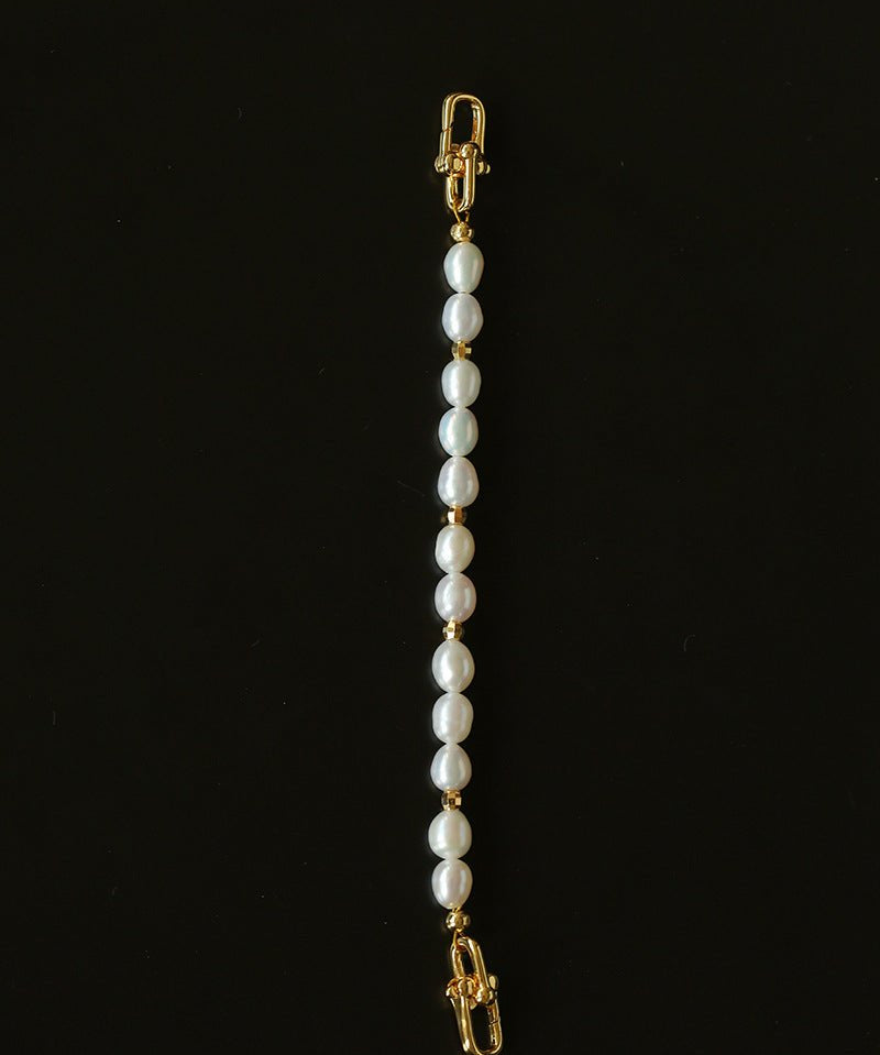 Versatile Natural Baroque Pearl Extension Chain | Luxury DIY Jewelry Accessory - floysun